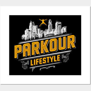 Parkour Freerun Freerunning Rooftop Lifestyle Posters and Art